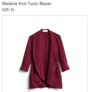 Frenchmauve Melanie Knit Tunic blazer